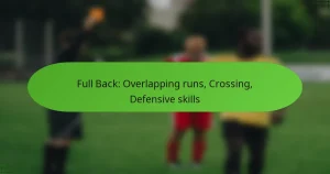 Full Back: Overlapping runs, Crossing, Defensive skills